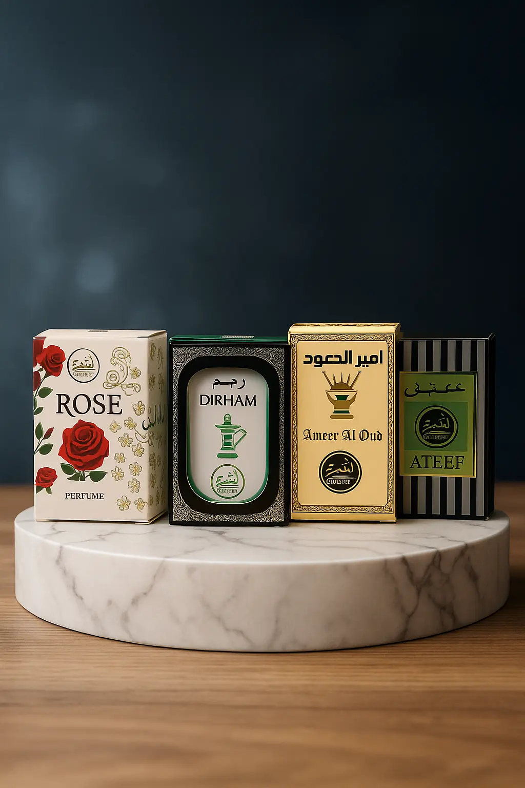 ack of 3 Attar Perfumes – 6ml Roll-On Bottles – Alcohol-Free Fragrance for Men & Women