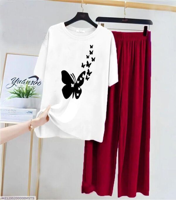 2pcs women stiched cotton jersey printed night suit – Buy Online in Pakistan at bazariopk.com