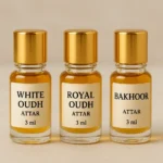 3 premium attars 3ml White Oudh Royal Oudh Bakhoor by bazariopk.com